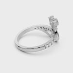 Load and play video in Gallery viewer, Floral Curve Diamond Ring