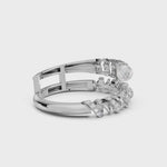 Load and play video in Gallery viewer, Spiral Edge Diamond Ring